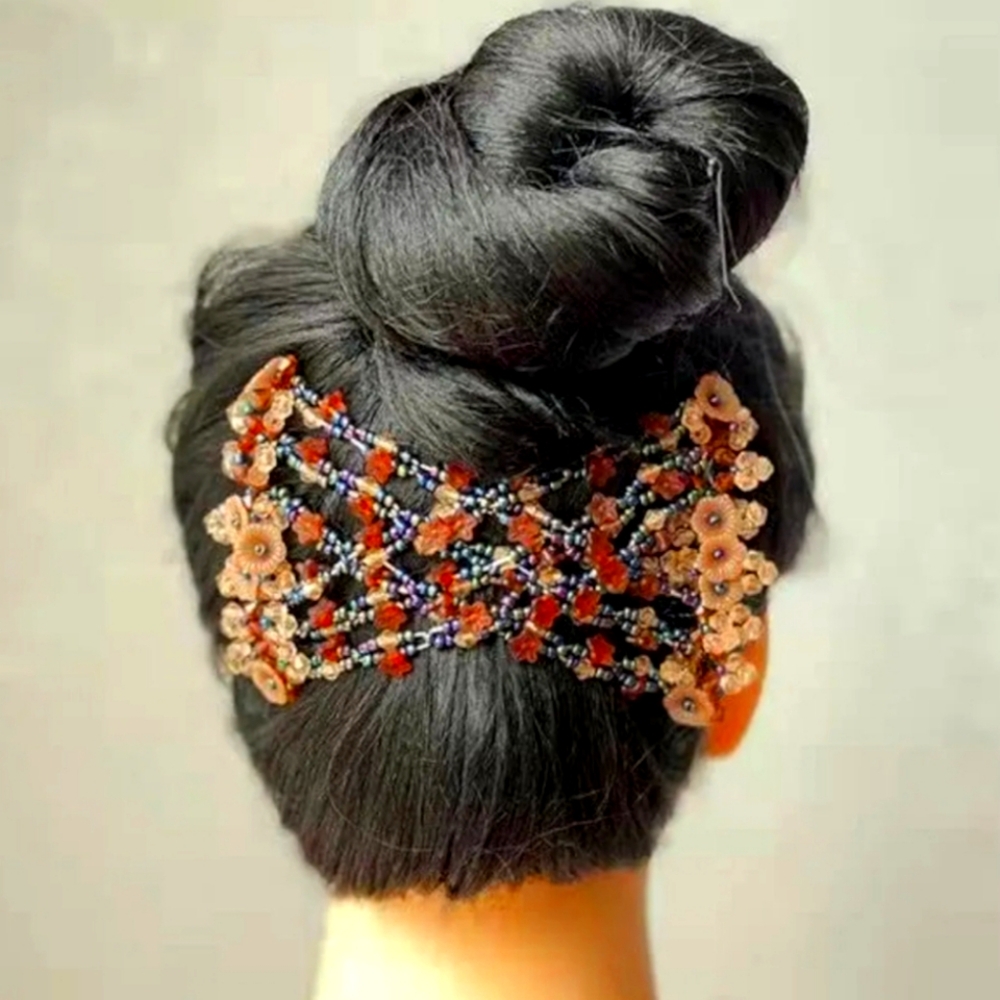 Elastic Double Hair Comb Clip - Stretchy Fashion Magic Hairpins